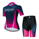 Quick-Dry mountain bike clothing 2020 Women bicycle jersey bib set - forbicycle
