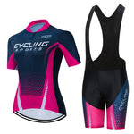 Quick-Dry mountain bike clothing 2020 Women bicycle jersey bib set - forbicycle