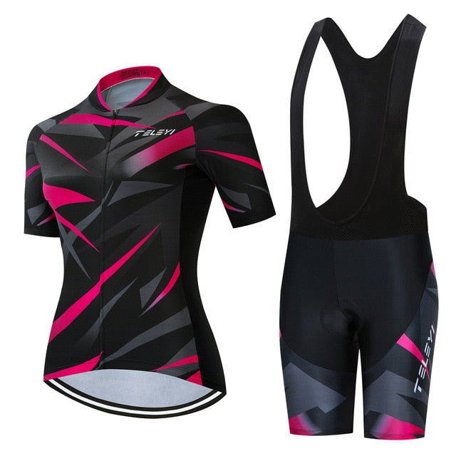 Women Short Sleeve Jersey Set - forbicycle