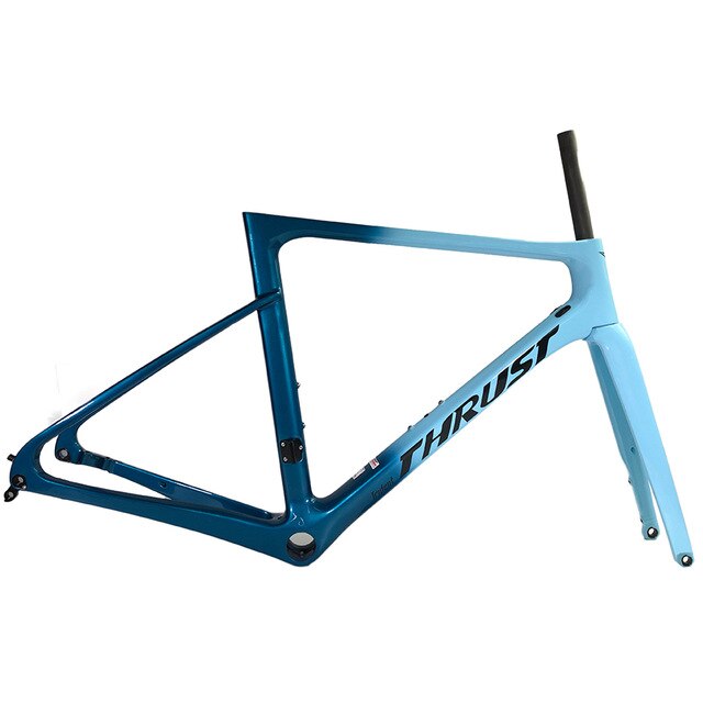2019 Newest THRUST T1000 silvery Disc brake carbon road  frame - forbicycle