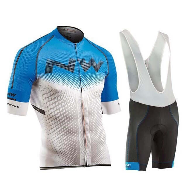 2020 NW Brand Flour Green Cycling Jersey Set - forbicycle