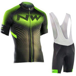 2020 NW Brand Flour Green Cycling Jersey Set - forbicycle