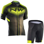 2020 NW Brand Flour Green Cycling Jersey Set - forbicycle